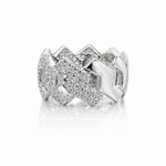 moissanite cuban link ring