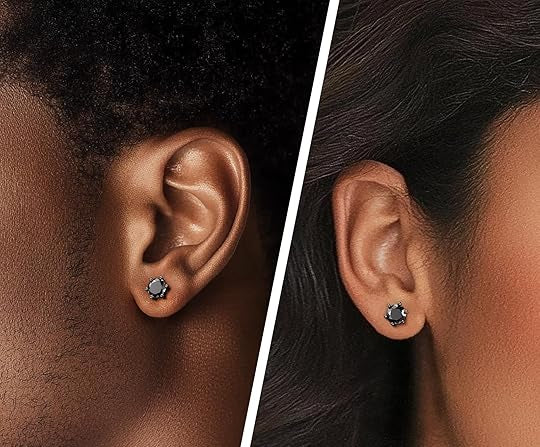 round cut stud earrings