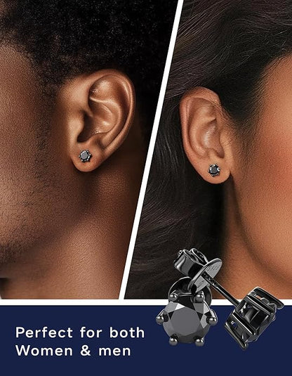 round cut stud earrings