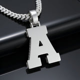 A-Z Letter Initials Baguette Style - Alphabet charm with Moissanite Diamond VVS D Color with 925 Silver 3.50 CARAT | PASSES DIAMOND TESTER!!