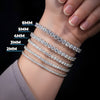Moissanite Tennis Bracelets 2MM - 6MM | 925 SILVER | VVS D COLOR | PASS DIAMOND TESTER!!!!