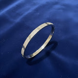 Moissanite Love Bracelet Bangle
