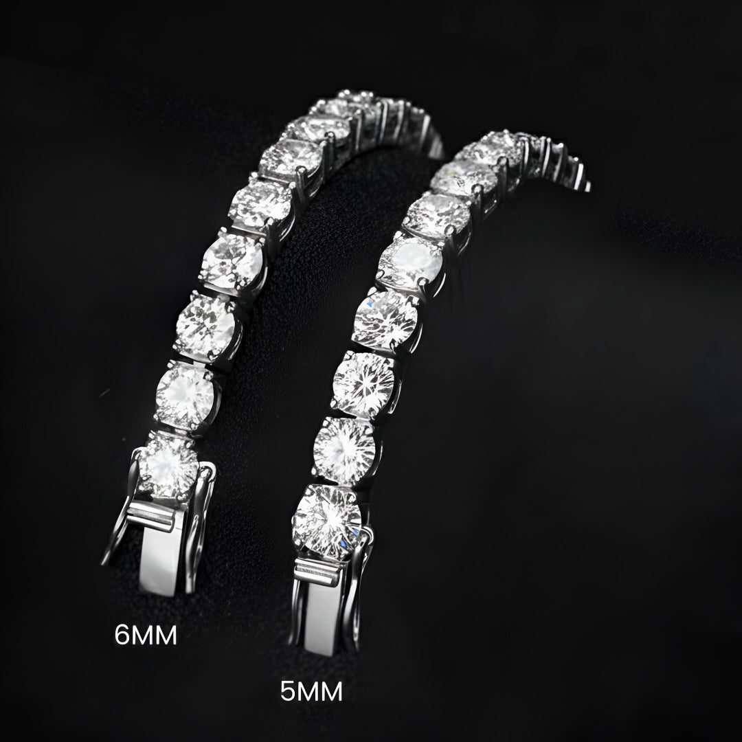 Moissanite Tennis Chain 3MM - 4MM | 14K Gold Plated | 925 SILVER | VVS D COLOR | PASS DIAMOND TESTER!!!!