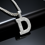 A-Z Letter Initials Baguette Style - Alphabet charm with Moissanite Diamond VVS D Color with 925 Silver 3.50 CARAT | PASSES DIAMOND TESTER!!
