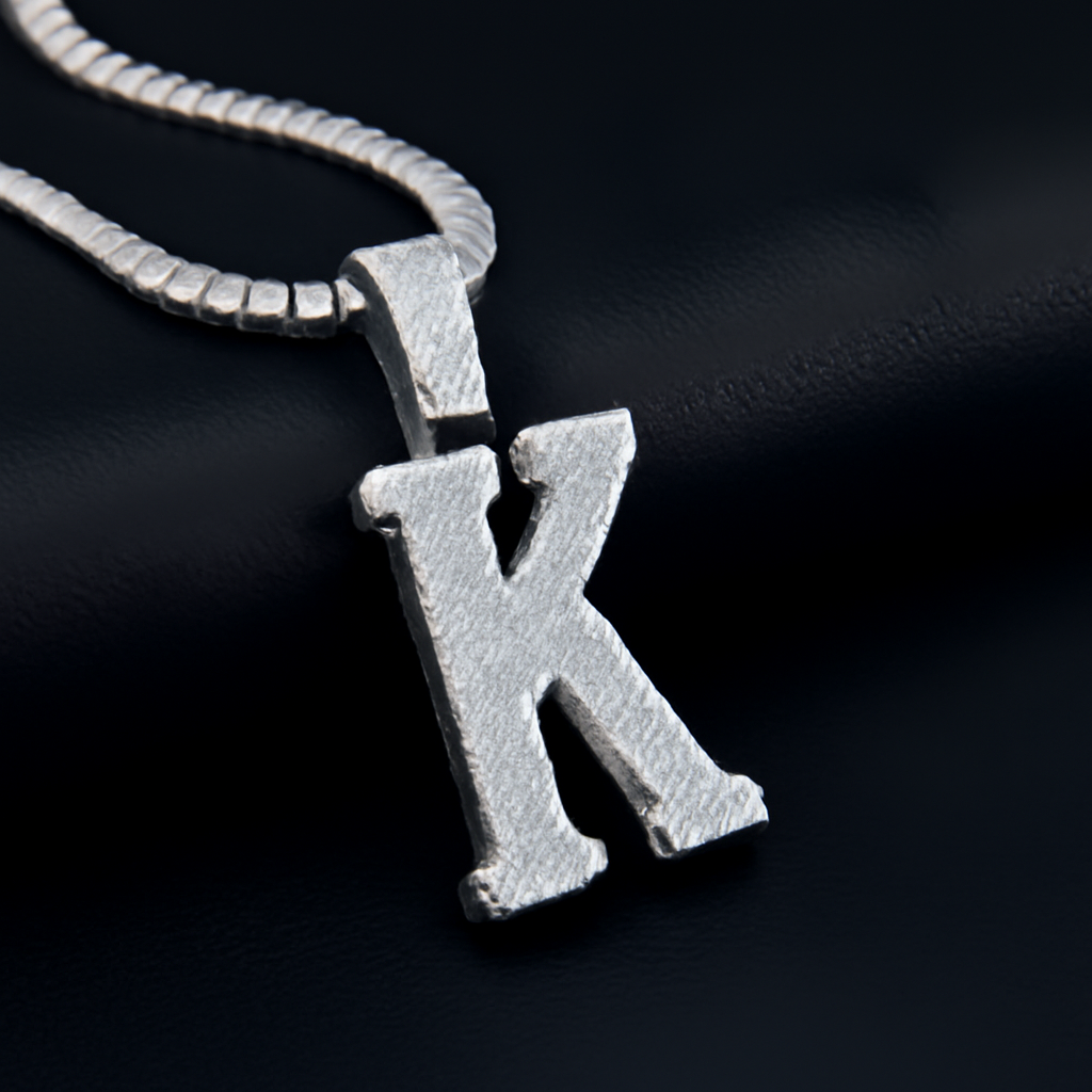 A-Z Letter Initials Round Style - Alphabet charm with Moissanite Diamond VVS D Color with 925 Silver 2.50 CARAT | PASSES DIAMOND TESTER! !