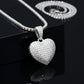 Puff Heart Charm Hip Hop Style with Diamond Cut Chain | Moissanite Diamond VVS D Color | 925 Silver | PASS DIAMOND TESTER!!!