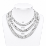GRA certified moissanite Cuban link chain 8MM 925 silver VVS D color passes diamond tester men women Atlanta