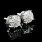 Moissanite Diamond VVS D Color Halo Stud Earrings Real Silver 925 - 8MM | Pass Diamond Tester!!