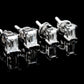 Moissanite Diamond VVS D Color Real Solid Sterling Silver 925 Emerald Cut Stud Earrings | 5MM - 6MM | PASS DIAMOND TESTER