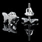 Moissanite Diamond VVS D Color Real Solid Sterling Silver 925  Butterfly Stud Earrings |  12MM | PASS DIAMOND TESTER !!