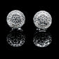 Moissanite Diamond VVS D Color Round Classic Iced Out Earrings Real Silver 925 - 11MM | PASS DIAMOND TESTER