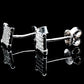 Moissanite Diamond VVS D Color Square 4-Row Earrings Real Silver 925 - 6.5MM | PASS DIAMOND TESTER!!