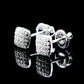 Moissanite Diamond VVS D Color Square Everyday Bling Earrings Real Silver 925 - 6.5MM | PASS DIAMOND TESTER!!!!