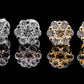 Moissanite Diamond VVS D Color Flower Cluster Iced Out Earrings 14K Gold Plated/ Real Silver 925 | 6.5MM-11MM | PASS DIAMOND TESTER!!!