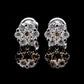 Moissanite Diamond VVS D Color Flower Cluster Iced Out Earrings 14K Gold Plated/ Real Silver 925 | 6.5MM-11MM | PASS DIAMOND TESTER!!!