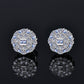 Moissanite Diamond VVS D Color "Shine Bright Like a Diamond" Iced Out Earrings Real Silver 925 10MM | PASS DIAMOND TESTER