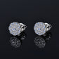Moissanite Diamond VVS D Color "Shine Bright Like a Diamond" Iced Out Earrings Real Silver 925 10MM | PASS DIAMOND TESTER