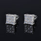 Moissanite Diamond VVS D Color Square Pointer Earrings 14K Gold Plated /Real Silver 925 6MM-9MM | PASS DIAMOND TESTER