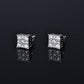 Moissanite Diamond VVS D Color Square Pointer Earrings 14K Gold Plated /Real Silver 925 6MM-9MM | PASS DIAMOND TESTER