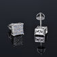 Moissanite Diamond VVS D Color Square Pointer Earrings 14K Gold Plated /Real Silver 925 6MM-9MM | PASS DIAMOND TESTER