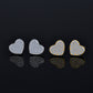 Moissanite Diamond VVS D Color 3D Heart Classic Iced Out Earrings 14K Gold Plated /Real Silver 925 9.5MM | PASS DIAMOND TESTER