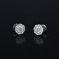 Moissanite Diamond VVS D Color "Shine Bright Like a Diamond" Iced Out Earrings Real Silver 925 10MM | PASS DIAMOND TESTER