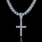 Fully Iced Out Cross Pendant Moissanite Diamond VVS D Color | 925 silver 14k Gold Plated |PASS DIAMOND TESTER!!!