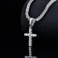 Fully Iced Out Cross Pendant Moissanite Diamond VVS D Color | 925 silver 14k Gold Plated |PASS DIAMOND TESTER!!!