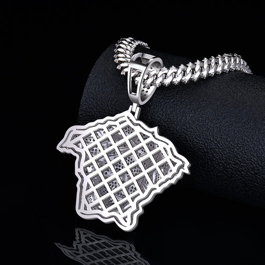 MOISSANITE Medusa Head Iced Out Pendant - Moissanite Diamond VVS D Color | 925 Silver | PASS DIAMOND TESTER!!! | Large 3"