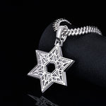 Moissanite Star of David Pendant 