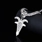 Hip Hop Round Moissanite Diamond VVS D Color Goat Head Pendant | 925 Silver | PASS DIAMOND TESTER!!!
