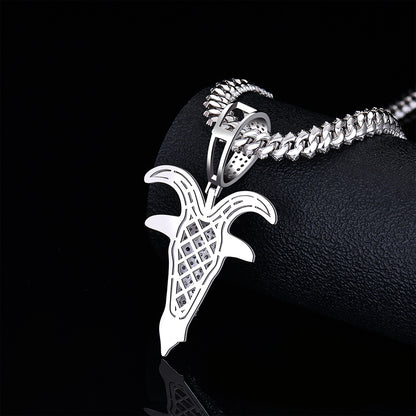 goat head necklace