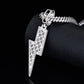 Lightning Shape Pendant for Men's Hip Hop Moissanite Diamond VVS D Color Cross Praying hand | 925 Silver | PASS DIAMOND TESTER!!!