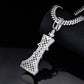 Hip Hop Moissanite Diamond VVS D Color King Chess Charm with Baguette Stone | 925 Silver | Hip Hop Style | PASS DIAMOND TESTER!!!