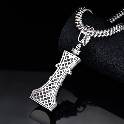 Moissanite King Chess Charm Pendant