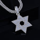 Six Pointer David Star Baguettes 3D Style Moissanite Diamond VVS D Color Pendant |925 Silver | PASS DIAMOND TESTER!!!