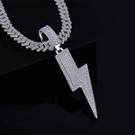 Moissanite Lightning Bolt Pendant