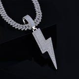 Moissanite Lightning Bolt Pendant