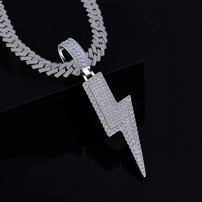 Moissanite Lightning Bolt Pendant