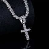 Moissanite Fully Iced Out Cross Pendant