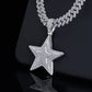 Super STAR Iced Out Pendant | Moissanite VVS D Color | 925 silver | PASS DIAMOND TESTER!!!