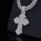 Bling Hip Hop Cross Style Moissanite VVS D Color Diamond Charm with Fully Ice Out | 925 Silver| PASS DIAMOND TESTER!!!