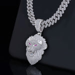 Lion Pendant Iced Out