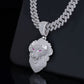 Hip Hop Iced Out Moissanite Diamond VVS D Color Lion Charm |925 Silver | PASS DIAMOND TESTER!!!