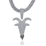 5.2ct VVS D Color moissanite GOAT pendant iced out solid 925 sterling silver hip hop charm Atlanta