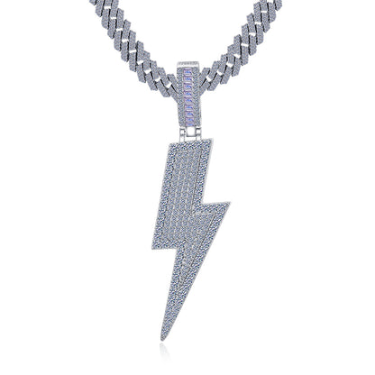 Moissanite Bolt Pendant