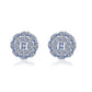 Moissanite Diamond VVS D Color "Shine Bright Like a Diamond" Iced Out Earrings Real Silver 925 10MM | PASS DIAMOND TESTER