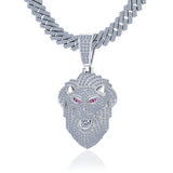 2.23ct VVS D Color moissanite lion pendant iced out solid 925 sterling silver passes diamond tester Atlanta