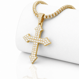 Hip Hop Moissanite Cross Charm Iced Out