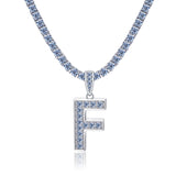 Moissanite Letter Initial Pendant A-Z 1CT